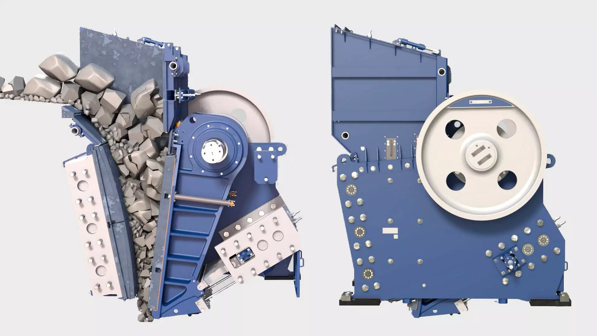 جلو و پشت سنگ شکن فکی