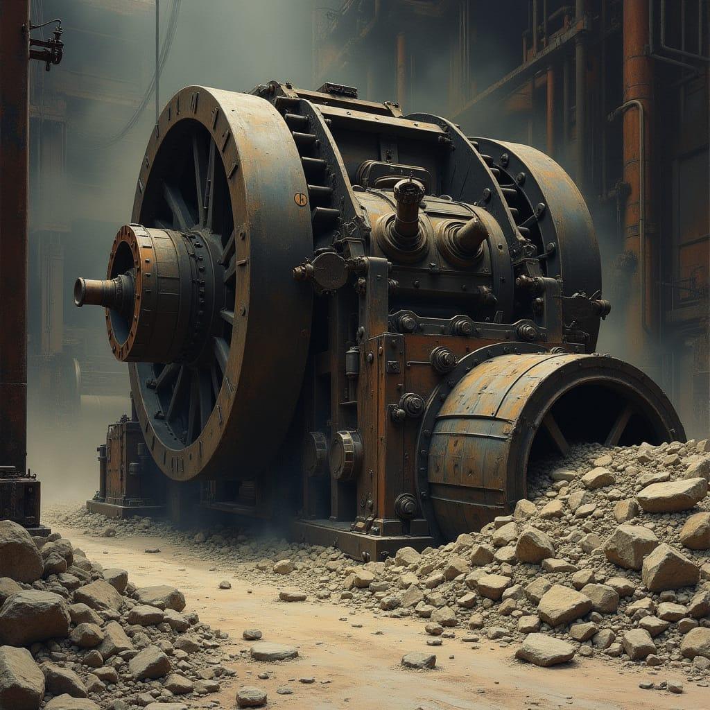 Jaw crusher (Image By -تصویر غیر واقعی AI)
