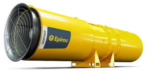 دستگاه تهویه بکار رفته در معدن کاری