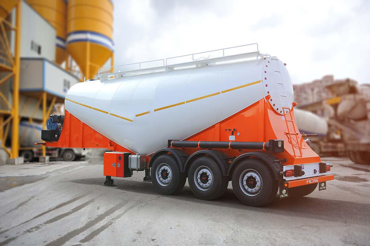 تریلی بونکر حمل سیمان سه محور